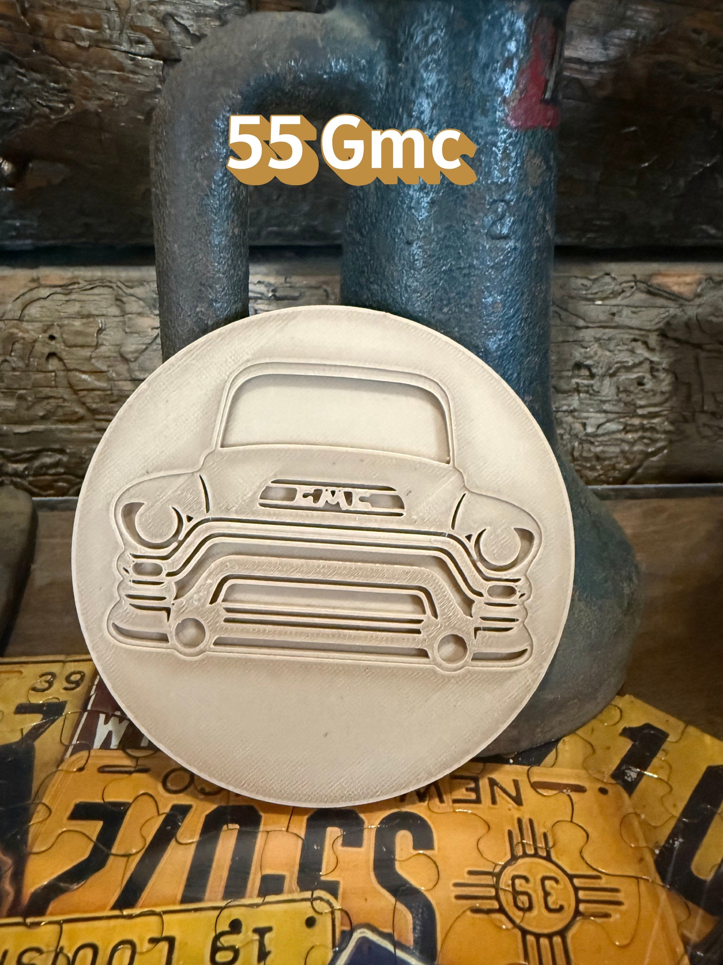 GMC Truck Coaster Set – 3D Printed Retro Front-End Designs – Classic Auto Decor – Gift for Truck Lovers