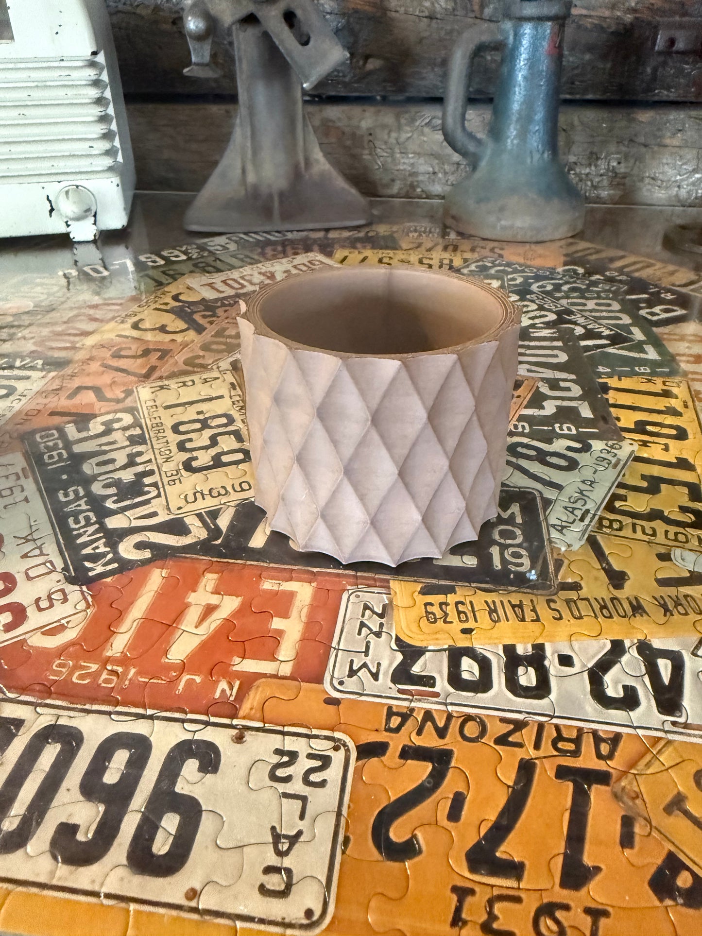3D Printed Geometric Planter | Diamond Texture | Modern Indoor Plant Pot | Eco-Friendly PLA
