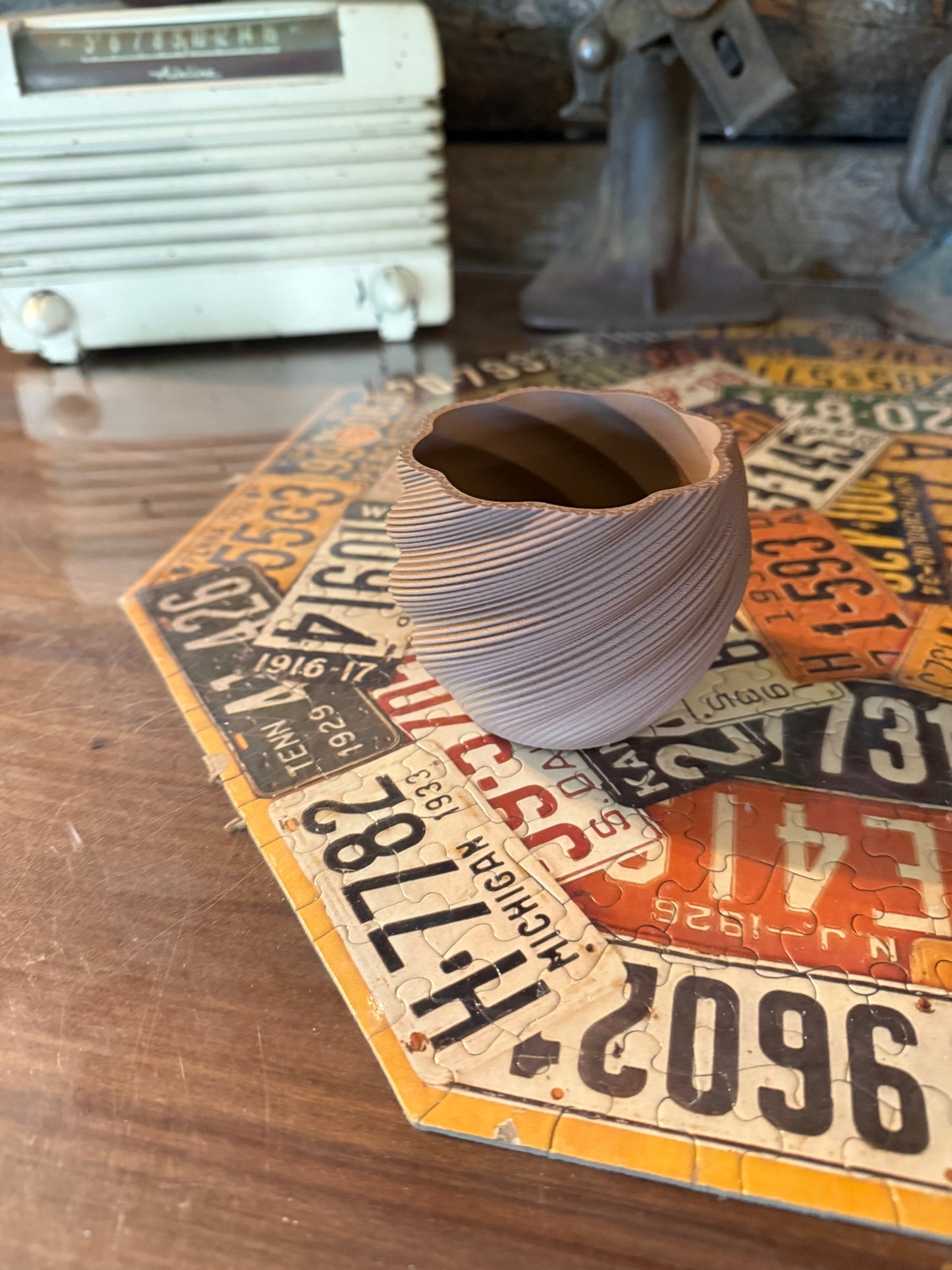 3D Printed Ripple Planter – Wavy Modern Mini Pot for Succulents