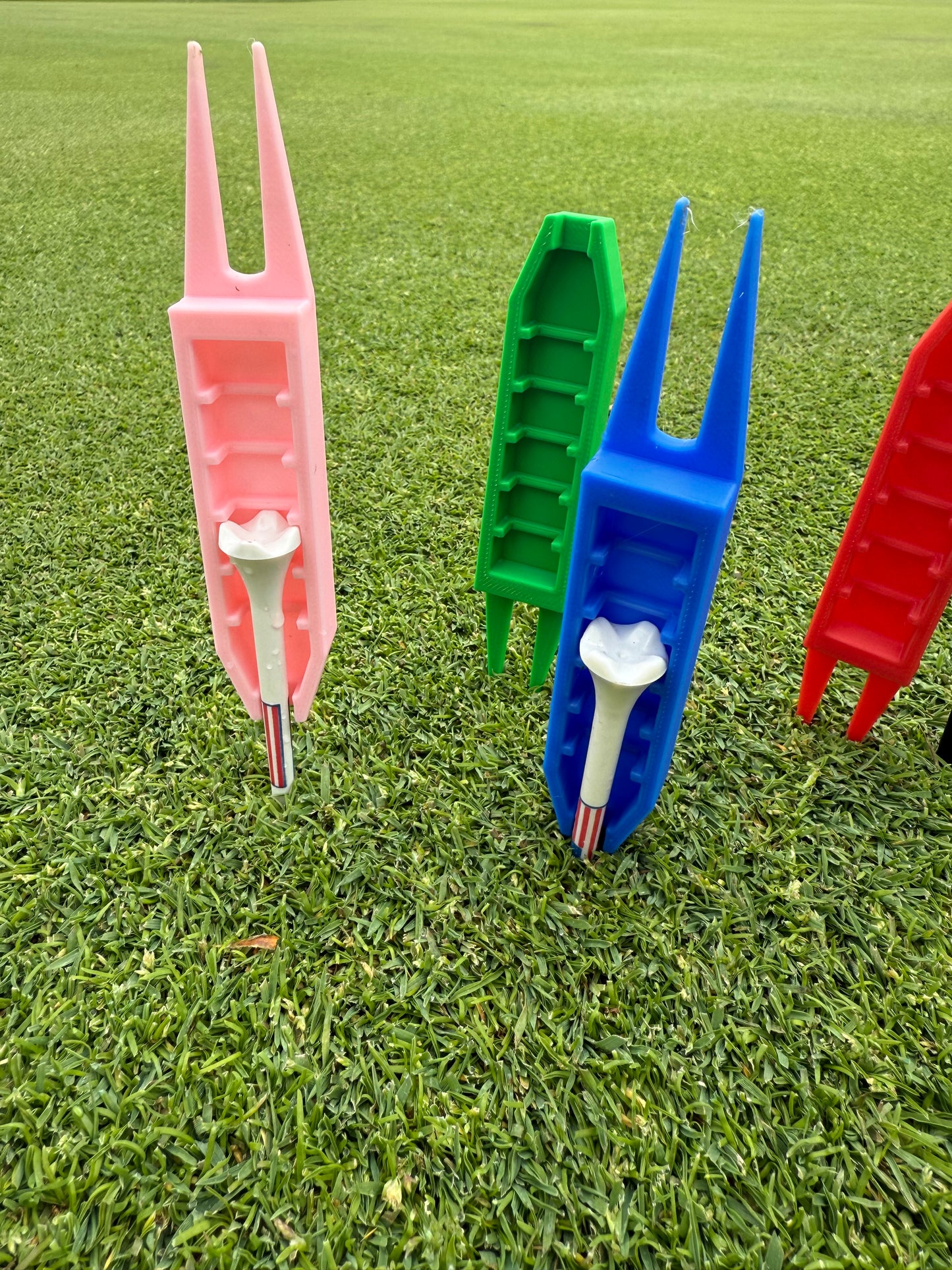 Multi-Color Tee Adjuster & Divot Tool