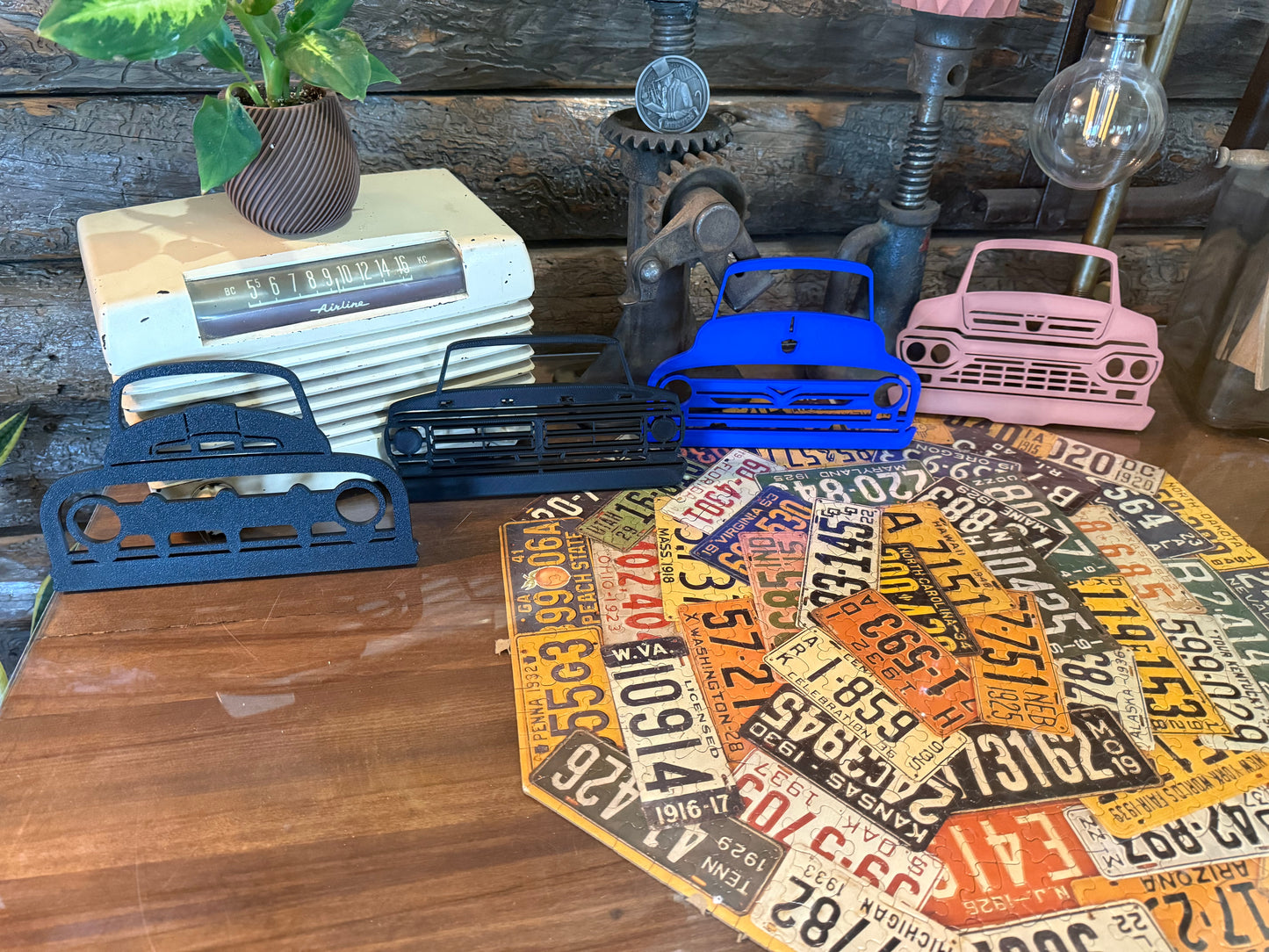 Vintage Truck Grille Wall Art – 3D Printed Classic Pickup Front Ends