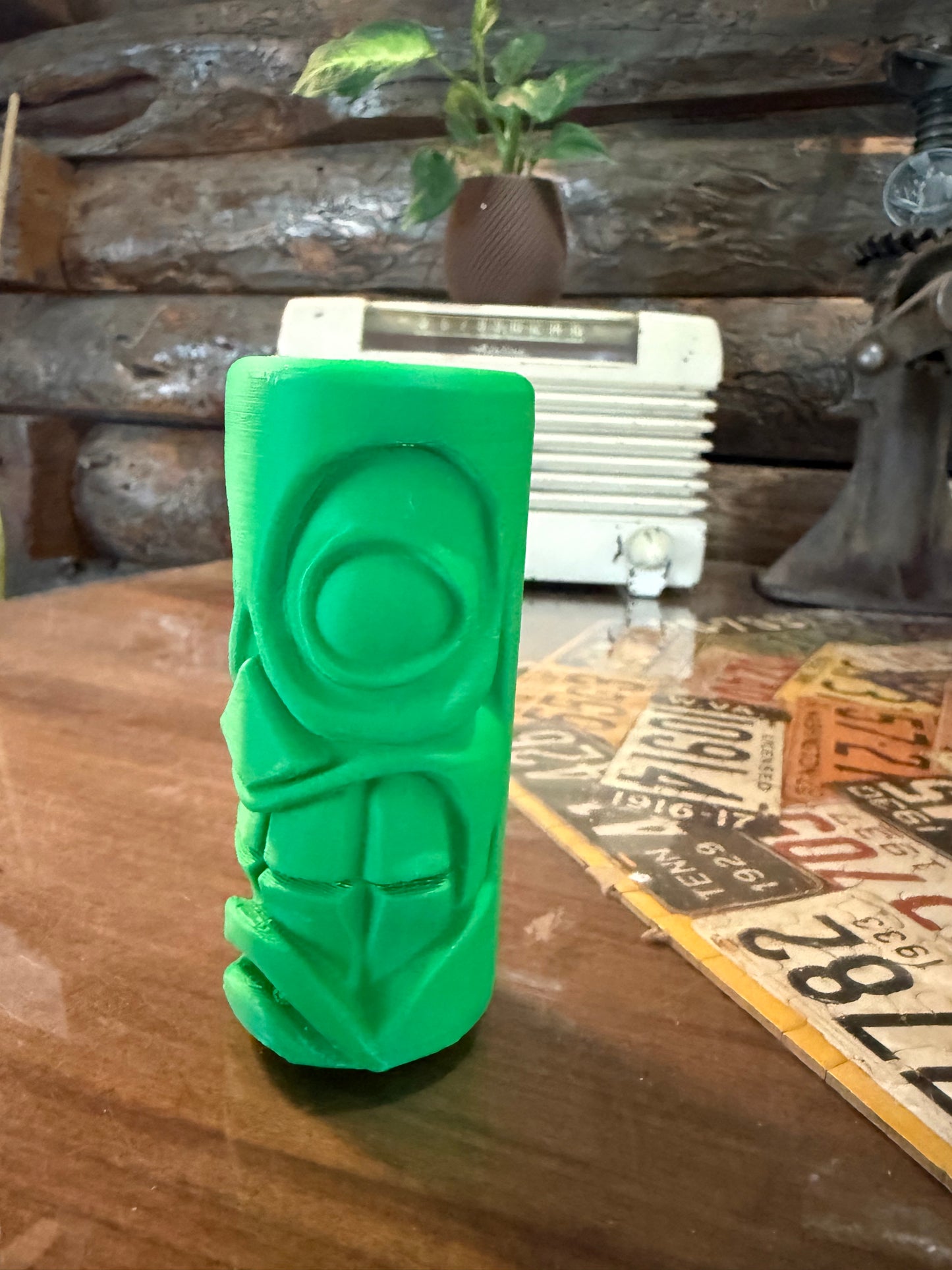 Tiki Shifter Knob – 3D Printed Custom Car Shift Handle – Hot Rod, Rat Rod, or Classic Truck Accessory