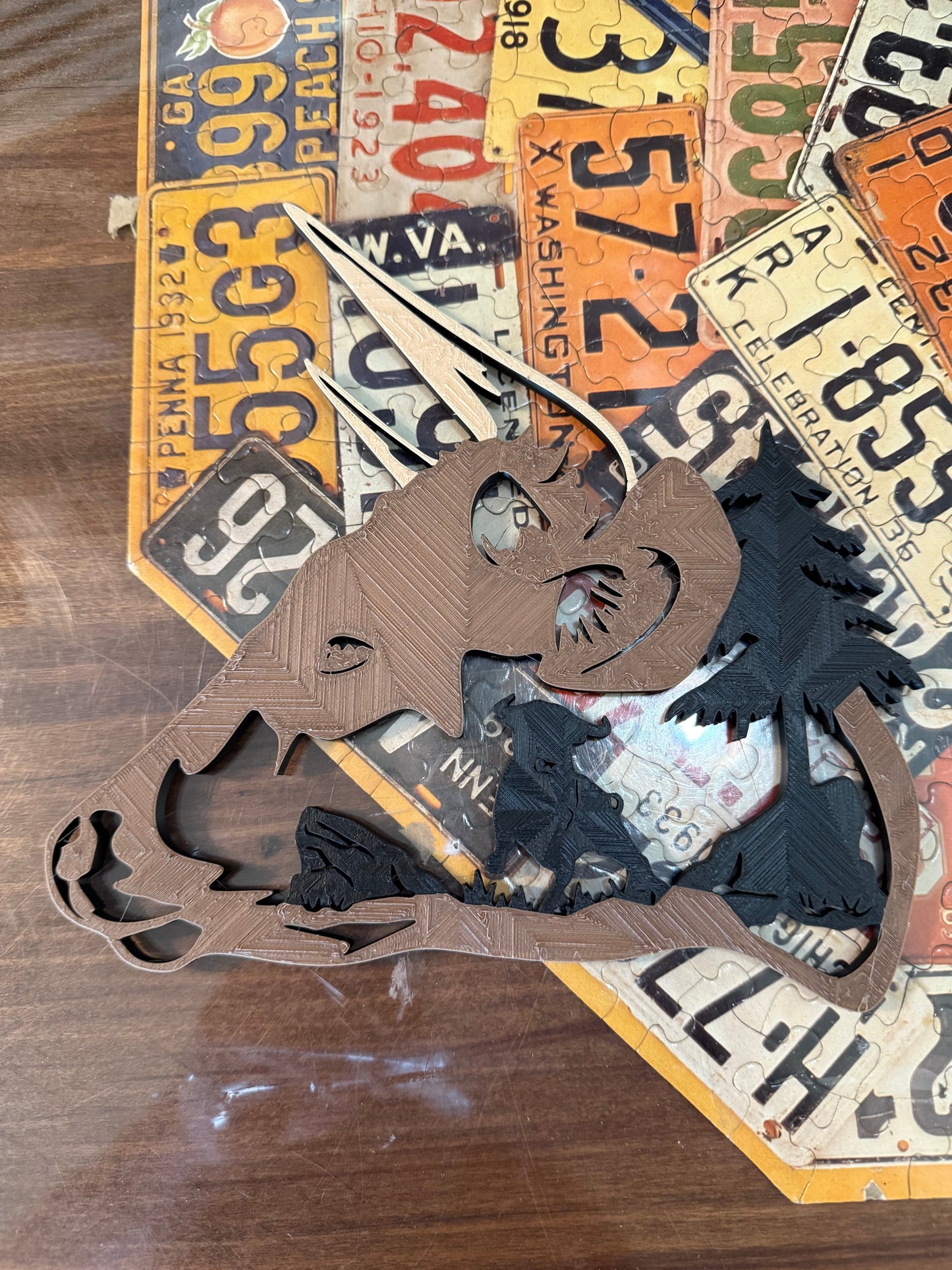 3D Printed Bull Wall Art β Rustic Farmhouse & Western Decor | Bull Silhouette | Ranch House, Cowboy, Longhorn, Cattle Gift