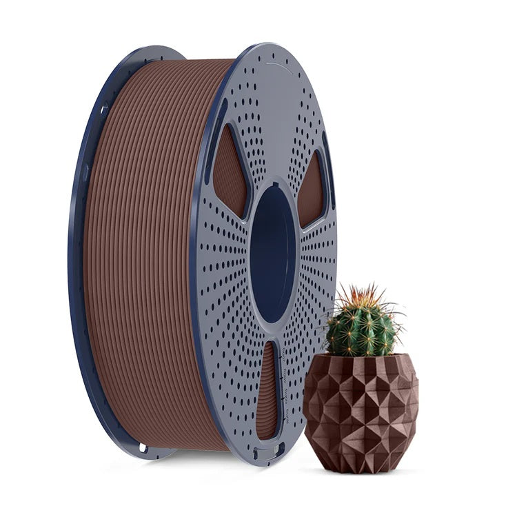 Geometric 3D Printed Pen Holder – Modern PLA Wood Style Desk Organizer
