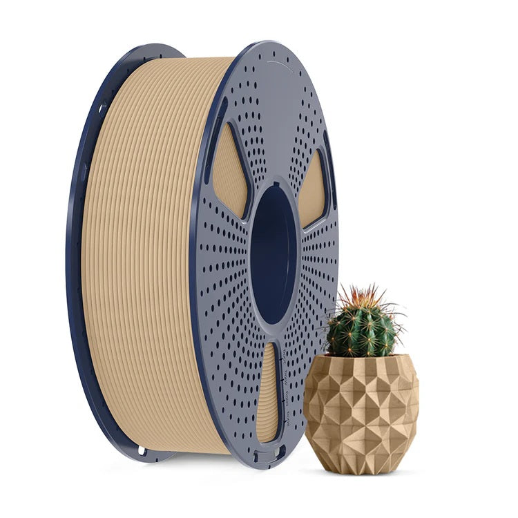 Geometric 3D Printed Pen Holder – Modern PLA Wood Style Desk Organizer