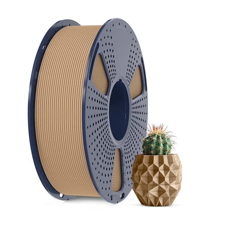 Geometric 3D Printed Pen Holder – Modern PLA Wood Style Desk Organizer