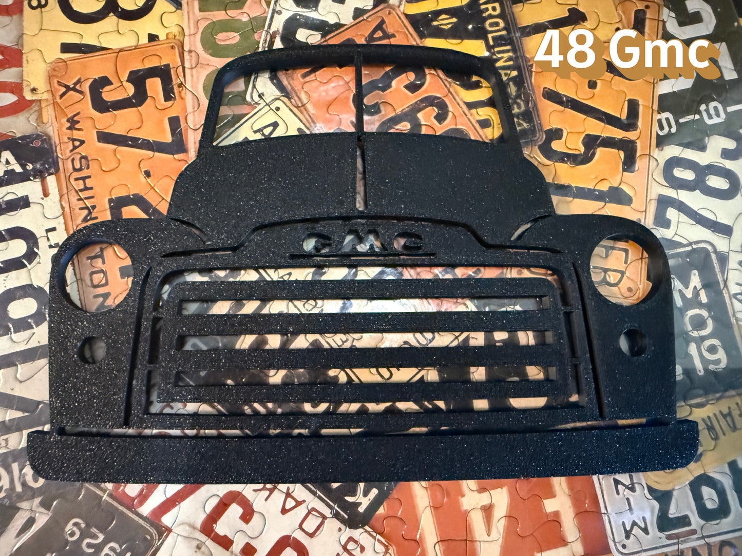 GMC Truck Grille Wall Art | Classic Truck Front Silhouettes | Retro Garage or Shop Decor | 3D Printed Wall Hanging