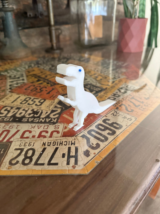3D Printed T-Rex Dinosaur Figurine – Colorful Desk Toy or Decor