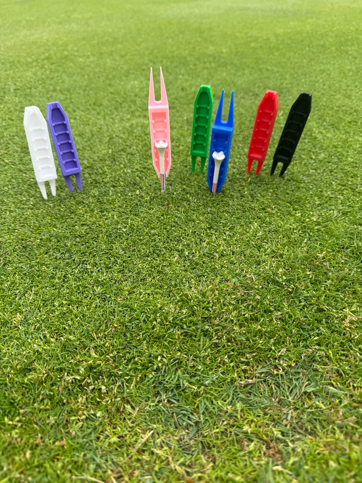 Multi-Color Tee Adjuster & Divot Tool