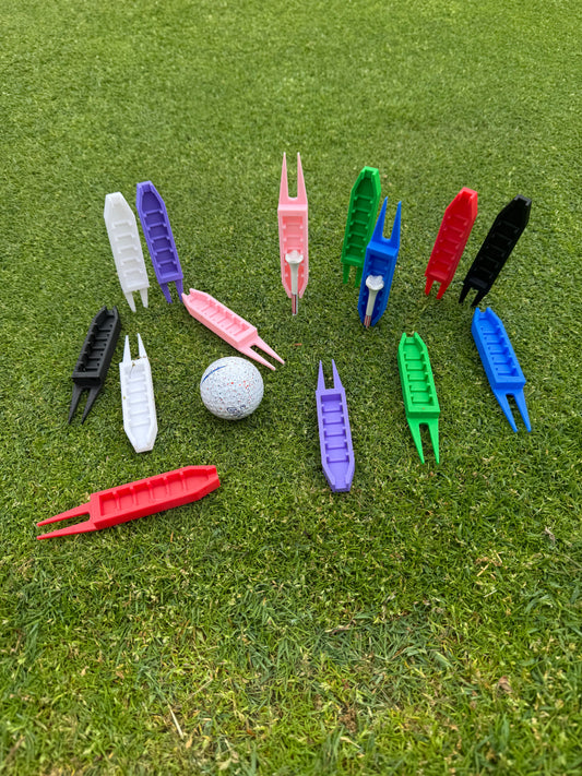 Multi-Color Tee Adjuster & Divot Tool