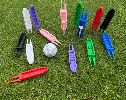 Multi-Color Tee Adjuster & Divot Tool