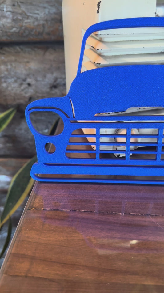 Vintage Truck Grille Wall Art | Classic Car Front Silhouettes | Retro Garage Decor | 3D Printed Automotive Wall Hanging